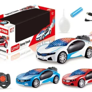 Rechargeable Remote Control Sports Car with Spray Smoke Effect, LED Lights & USB Charging | High-Speed RC Racing Car Toy for Kids