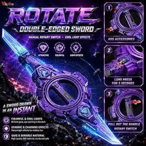 Double-Edged LED Toy Sword – Futuristic Light-Up Saber with Color-Changing Effects