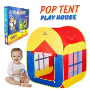 Kids Playhouse Pop Up Tent – Foldable Indoor & Outdoor Play Tent for Toddlers | Portable Children's Playhouse with Carry Bag (3+ Years)
