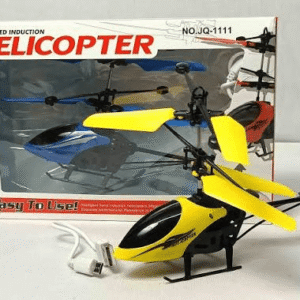 JQ-1111 Infrared Induction Flying Helicopter | USB Rechargeable Hand Sensor RC Helicopter Toy with LED Lights | Red, Yellow & Blue Colors