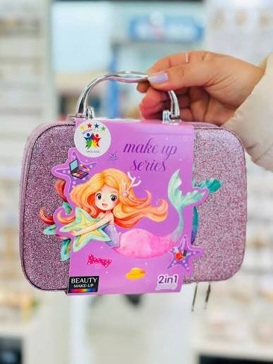Kids Princess Makeup Kit with Glitter Carry Case | Pretend Beauty Set for Girls (3+ Years)