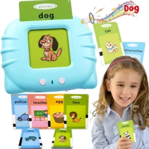 Talking Flash Cards for Kids – 112 Double-Sided Cards with 224 Sight Words | Interactive Montessori Learning Toy for Toddlers 2-6 Years