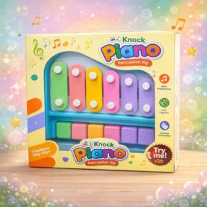 2-in-1 Kids Piano & Xylophone Toy | 5-Key Rainbow Musical Toy for Toddlers (3+ Years)